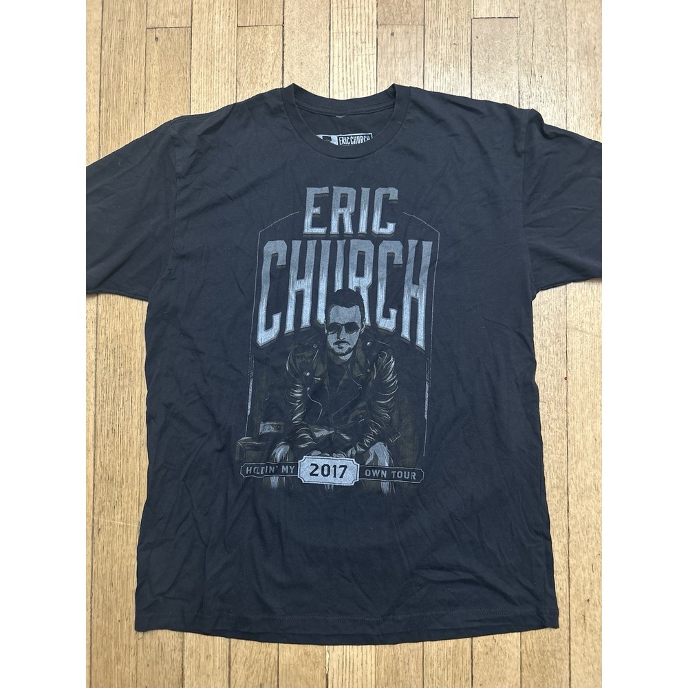 Official Eric Church Holdin' My Own Tour 2017 Shirt Mens XL Black Concert